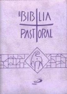 Nova Bíblia Pastoral Media Ziper Lilas